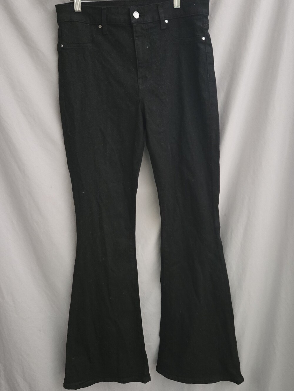 Fidelity Black Stretch Flare Jeans